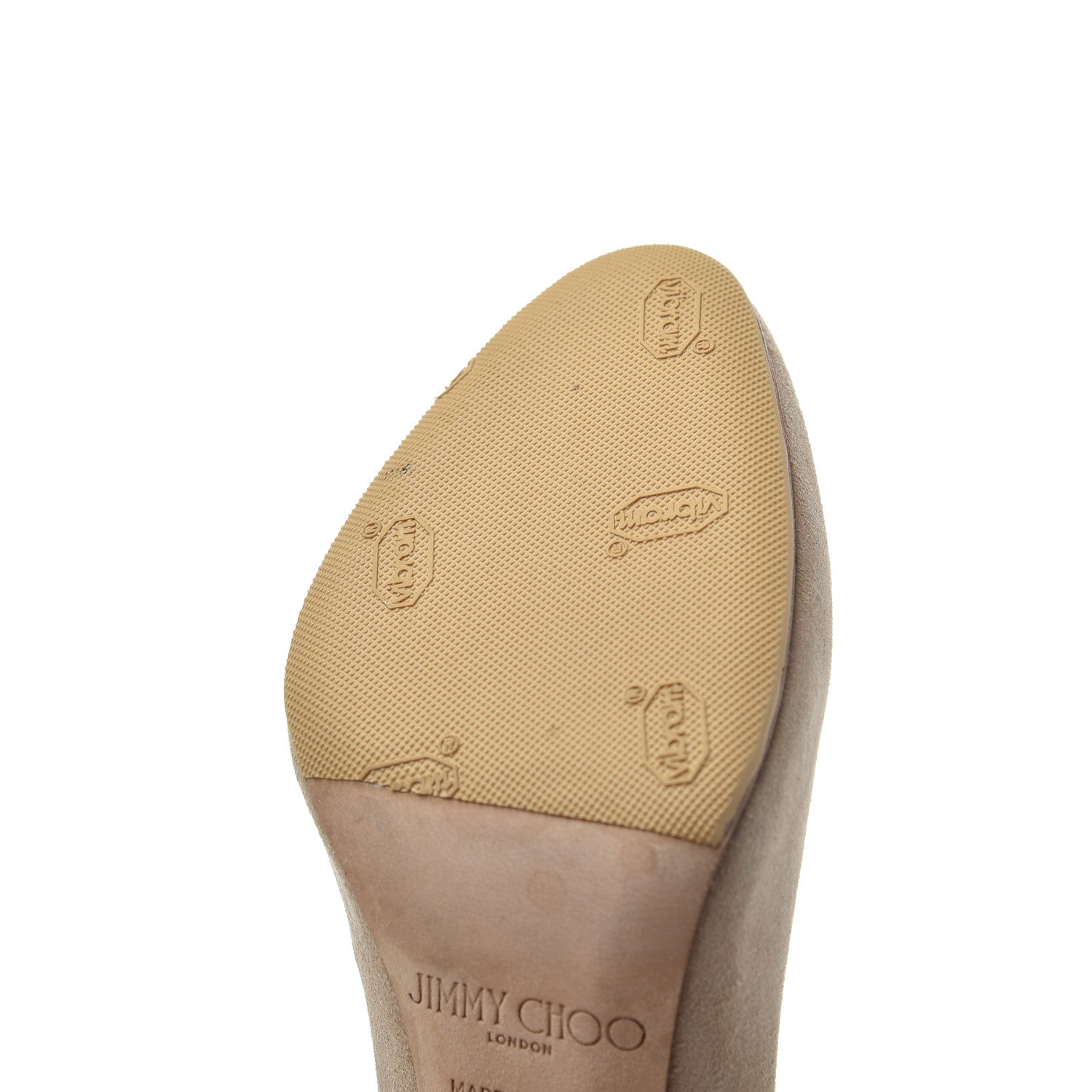 Jimmy Choo Suede Esme 100 Pumps 35 Nude 15 of 18
