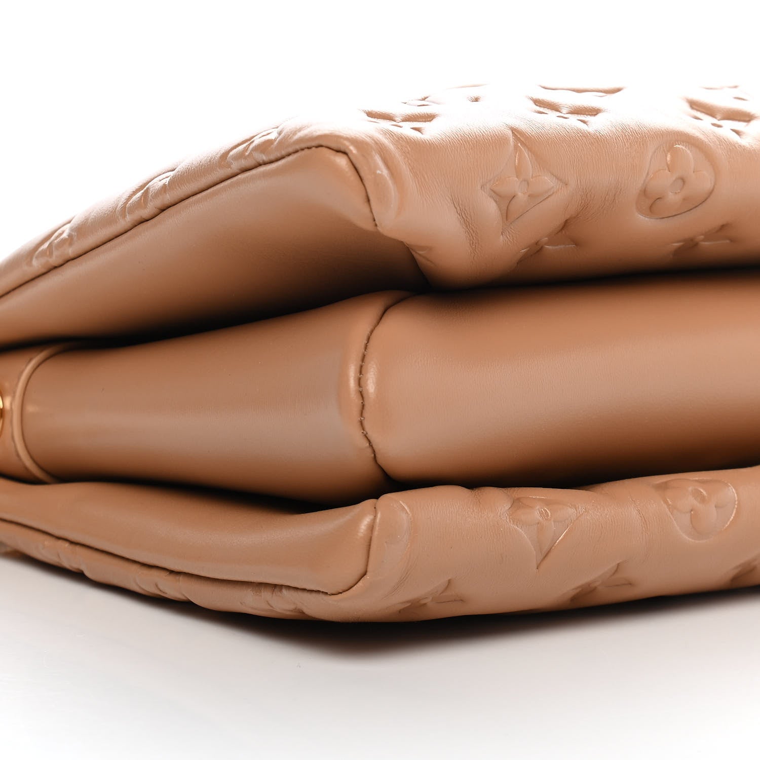 Louis Vuitton Lambskin Embossed Monogram Coussin PM Camel 8 of 8