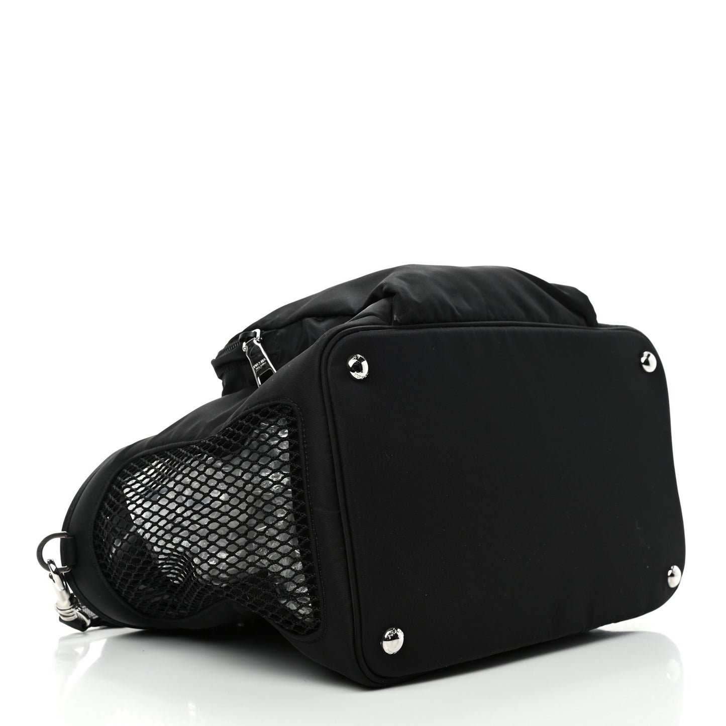 Tessuto Nylon Saffiano Pet Bag Black
