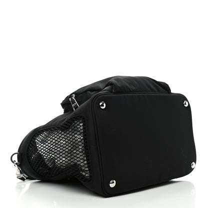 Prada Tessuto Nylon Saffiano Pet Bag Black 4 of 5