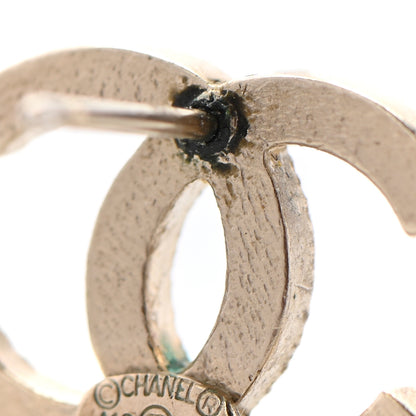 Chanel Crystal CC Earrings Gold 6 of 9