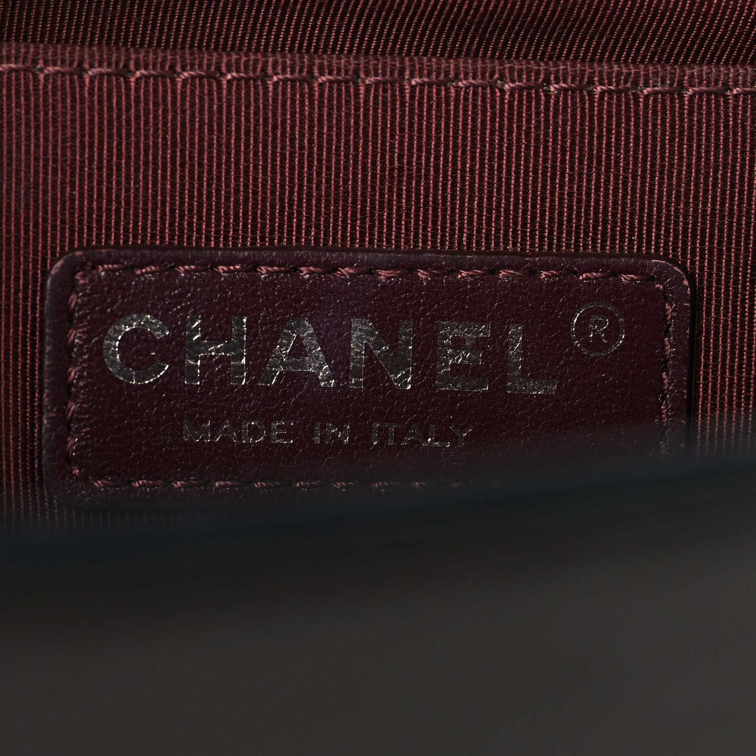 Chanel Calfskin Chevron Quilted Medium Chain Boy Flap Black 6 of 10