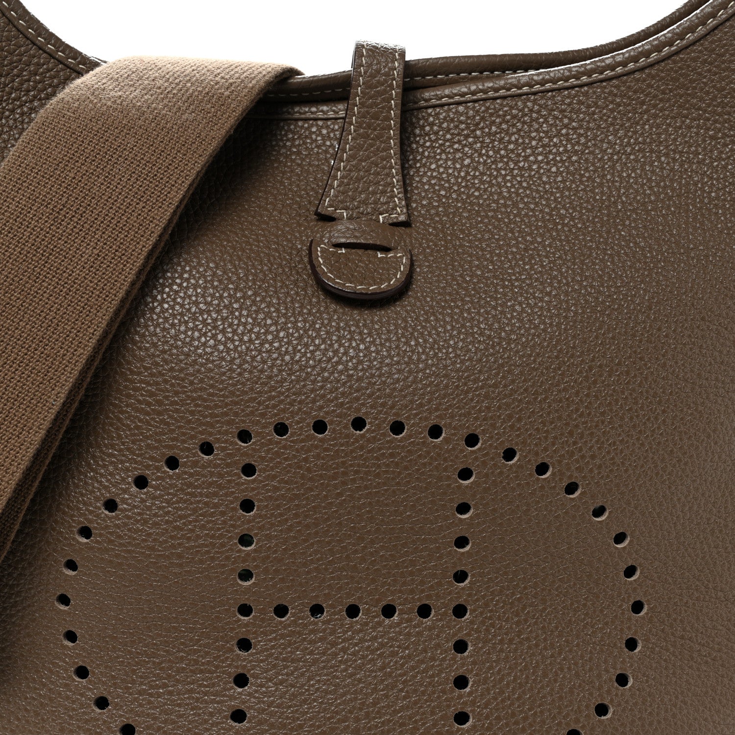 Hermes Taurillon Clemence Evelyne III PM Etoupe 7 of 9