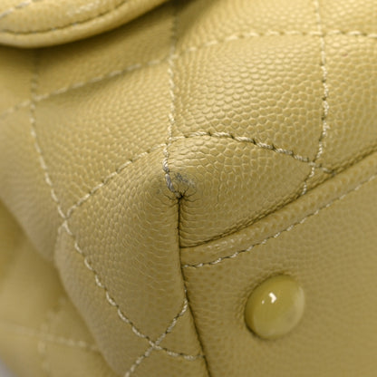 Chanel Caviar Quilted Incognito Extra Mini Coco Handle Flap Light Yellow 9 of 12