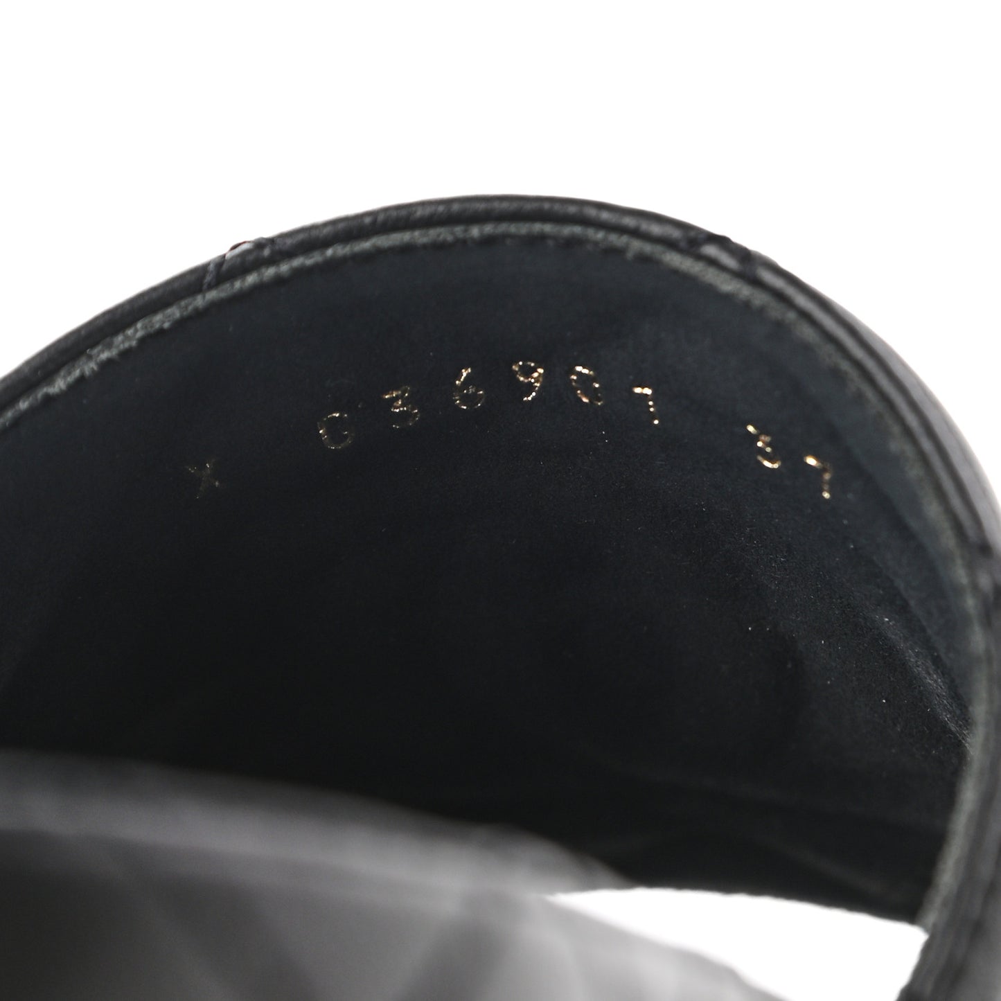 Lambskin Quilted CC Mules Sandals 37 Black
