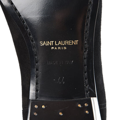Saint Laurent Mens Suede Chelsea Boots 44 Black 8 of 9