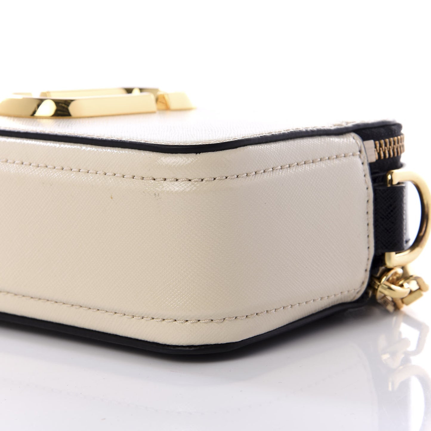 Saffiano Small Snapshot Camera Bag Cloud White Multicolor