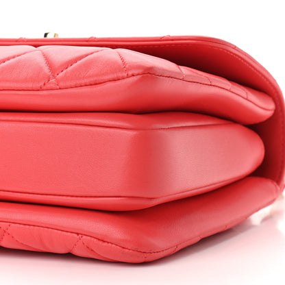 Chanel Lambskin Quilted Small Trendy CC Flap Dual Handle Bag Red 6 of 10