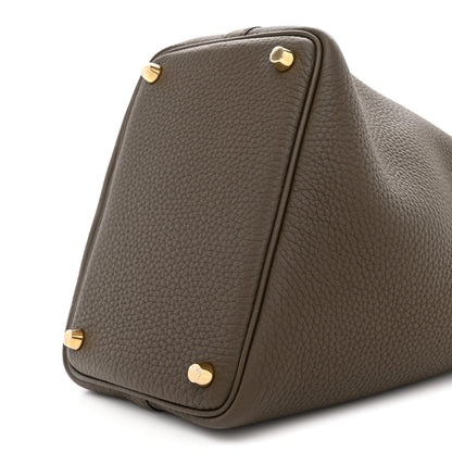 Hermes Taurillon Clemence Picotin Lock 18 PM Vert Loden 9 of 10