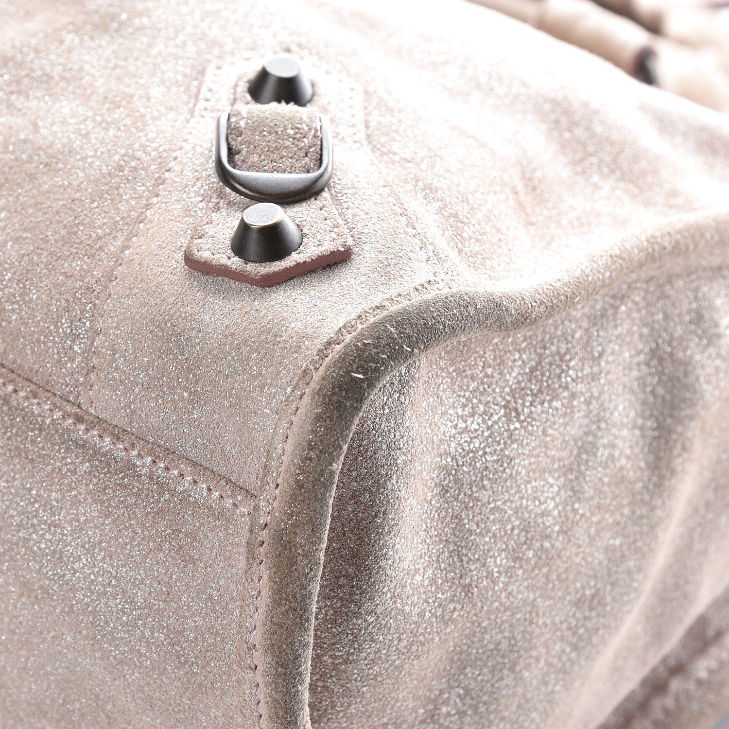 Balenciaga Metallic Craquele Calfskin Classic Hardware City Bois de Rose 16 of 33