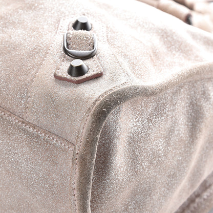 Balenciaga Metallic Craquele Calfskin Classic Hardware City Bois de Rose 16 of 33