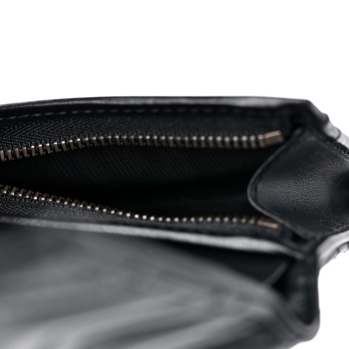 Calfskin Matelasse GG Marmont Card Case Wallet Black