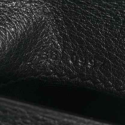 Salvatore Ferragamo Calfskin Embossed Gancini Bi-Fold Wallet Black 6 of 7