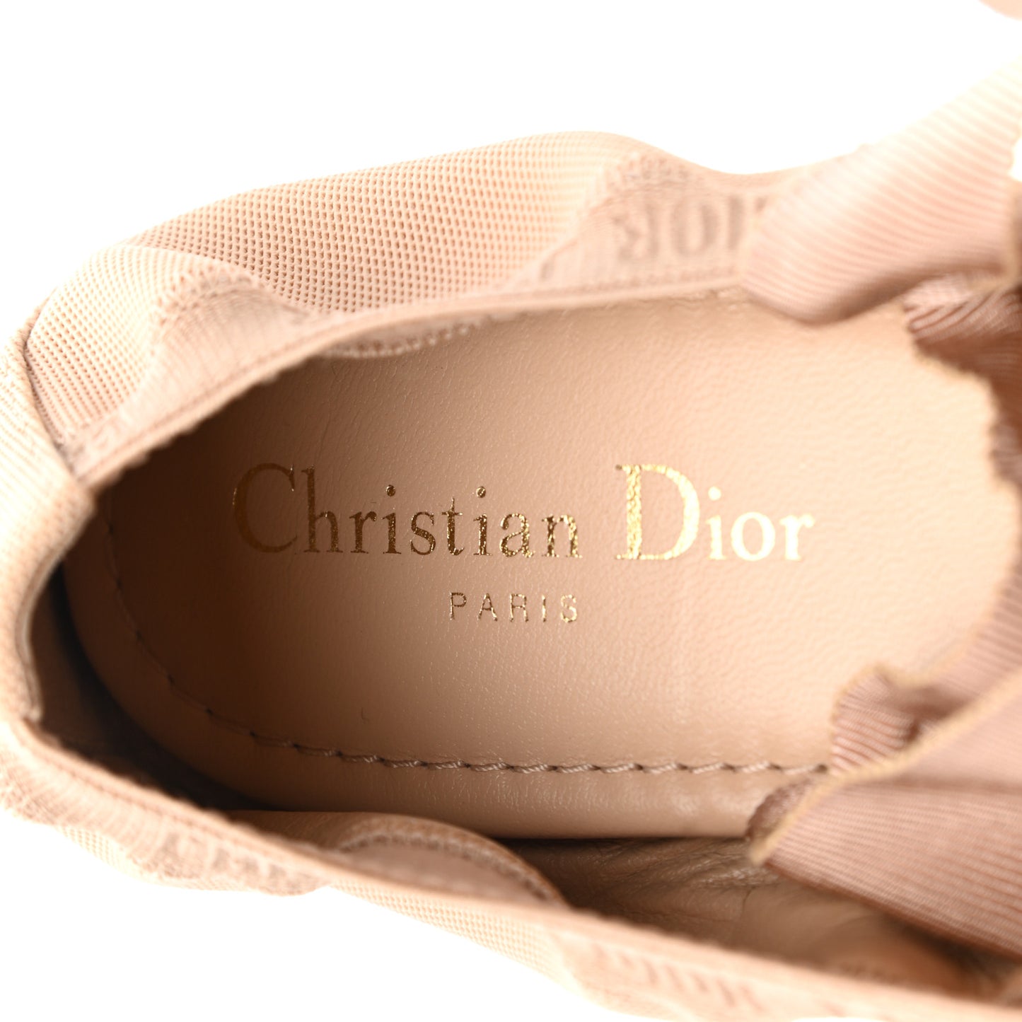 Micro Mesh Academy Lace-Up Ballerina Flats 38.5 Nude