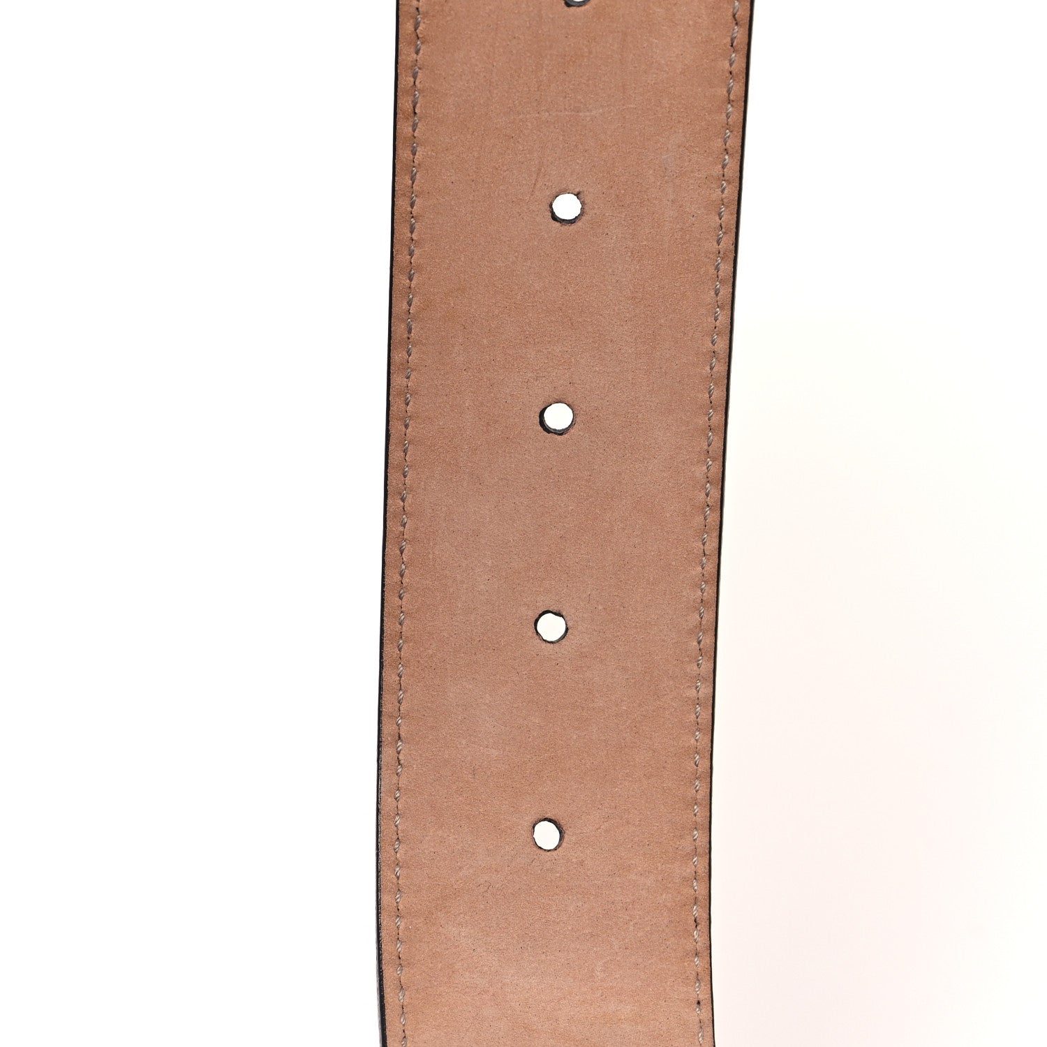 Gucci Calfskin Web Interlocking G Belt 85 34 Navy 4 of 4