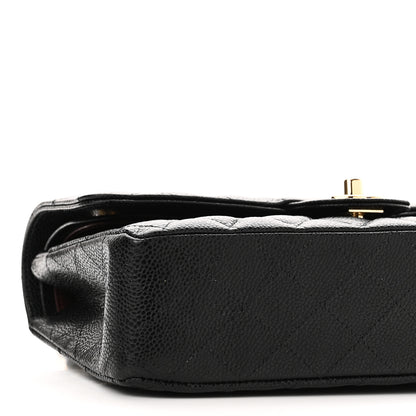 Chanel Caviar Quilted Medium Double Flap Black 9 of 11