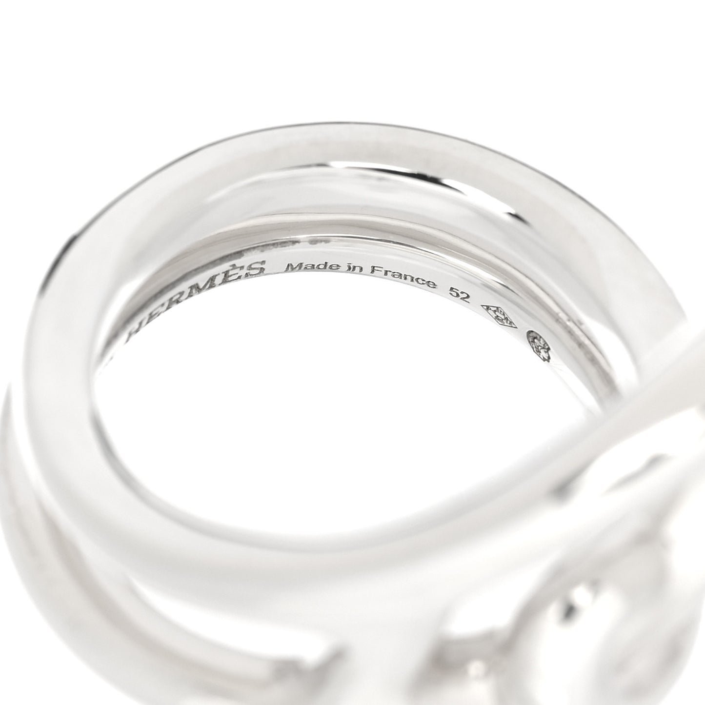 Sterling Silver Chaine D'Ancre Punk Ring 52 6