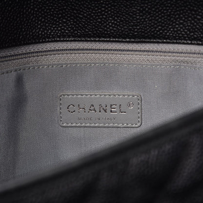 Chanel Caviar Quilted Large French Riviera Flap Black 6 of 10