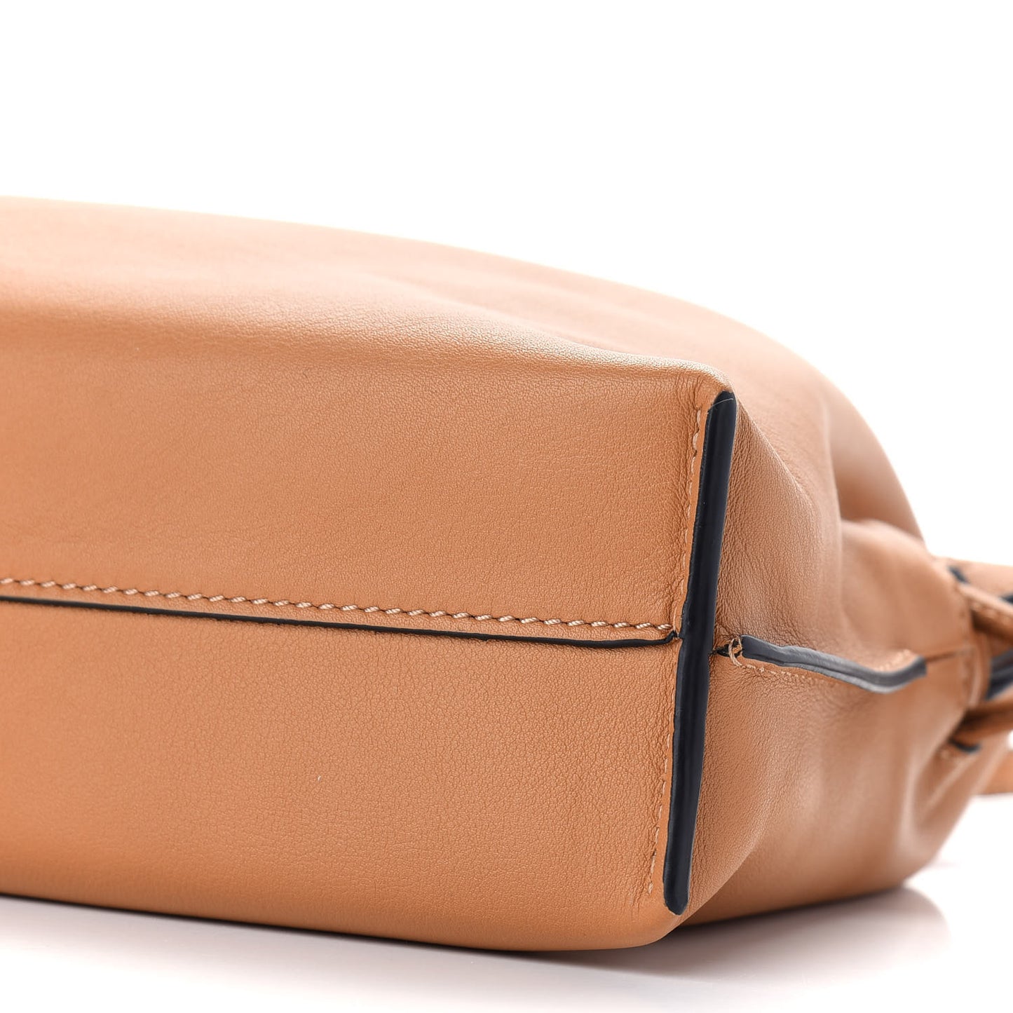 Calfskin Mini Flamenco Knot Clutch Warm Desert