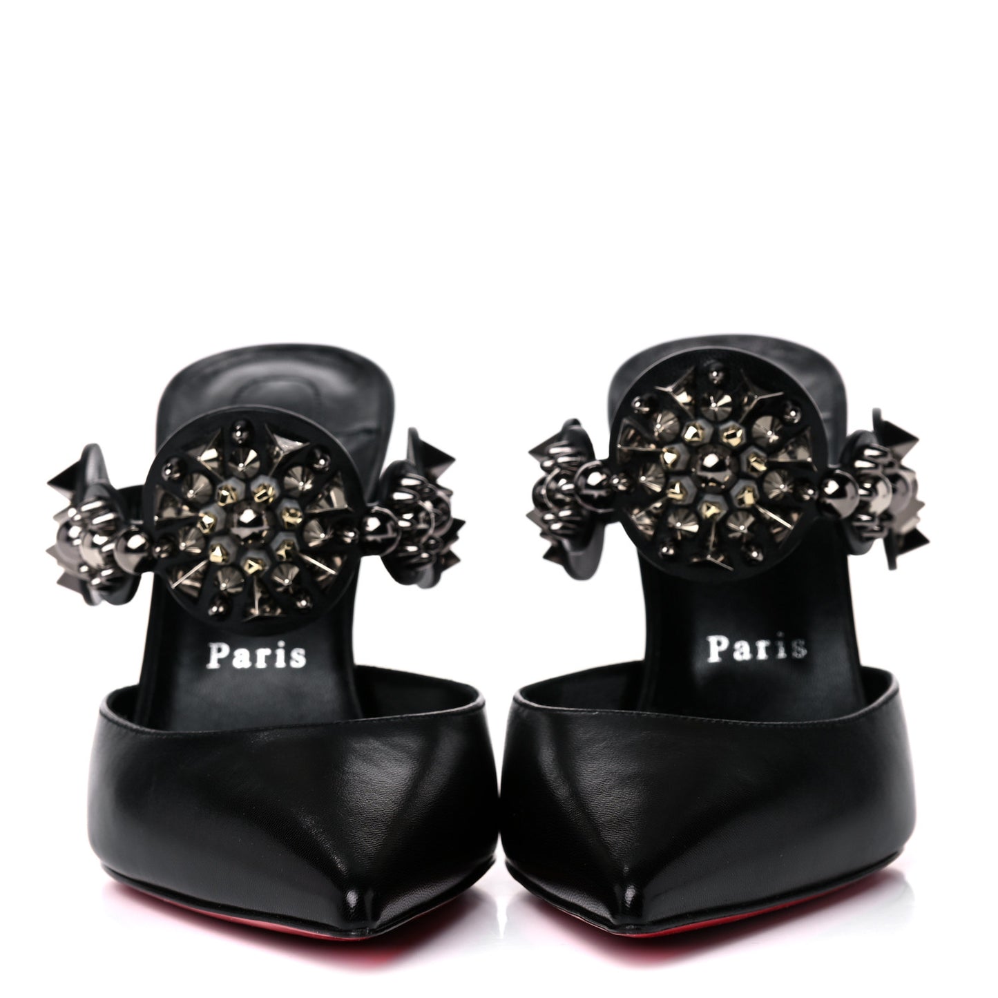 Nappa Miss Goldora Embellished Mule 38 Black
