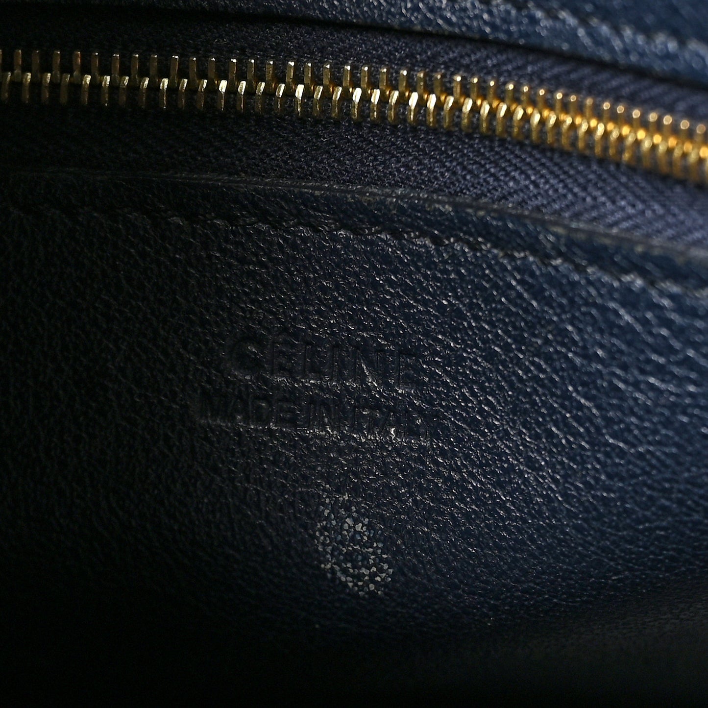 Supersoft Calfskin Sangle Bucket Bag Navy