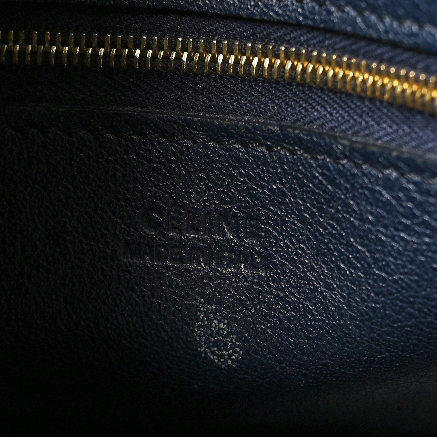 Celine Supersoft Calfskin Sangle Bucket Bag Navy 6 of 12