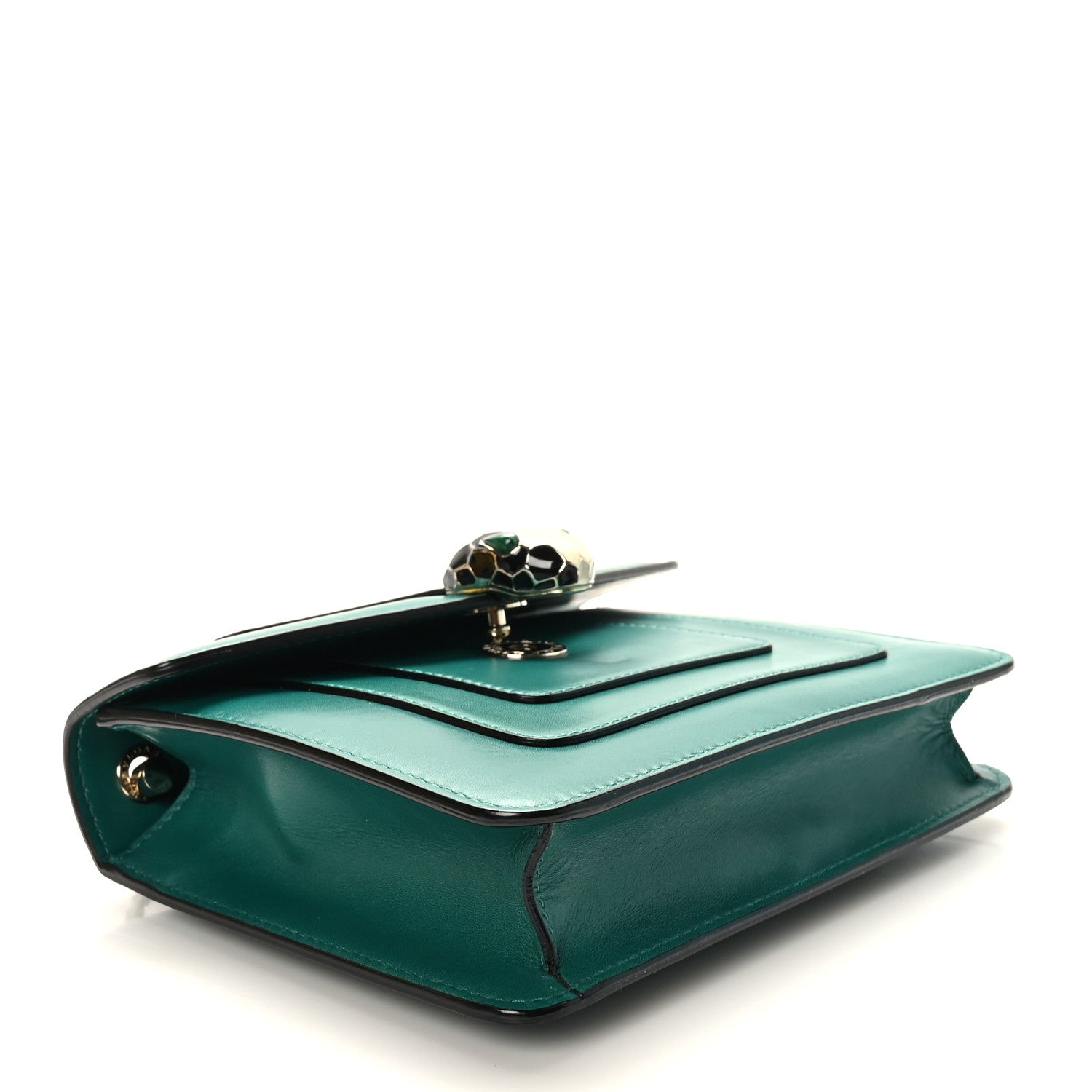 Bulgari Calfskin Serpenti Forever Crossbody Bag Emerald Green 5 of 10