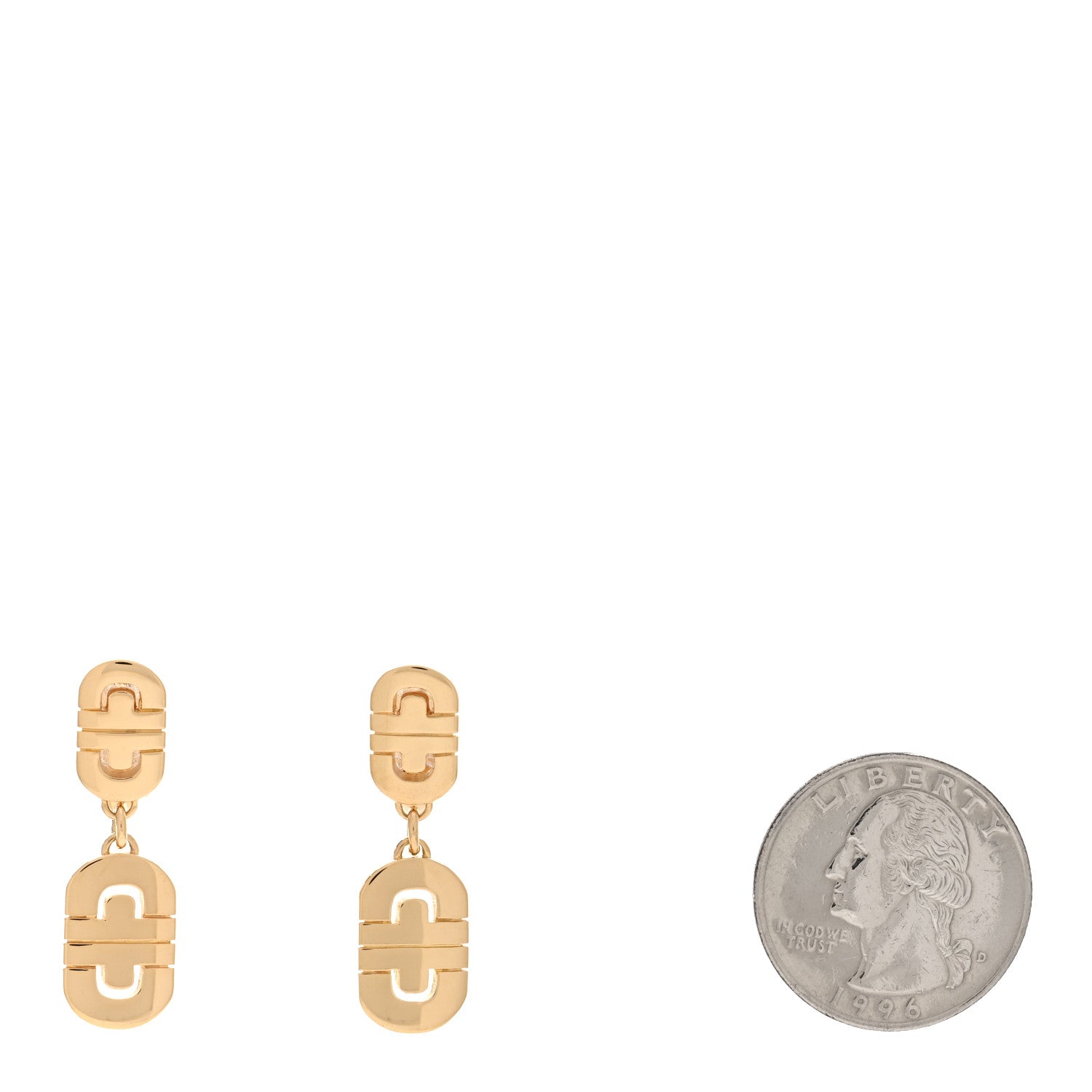 Bulgari 18K Yellow Gold Parentesi Drop Earrings 2 of 4