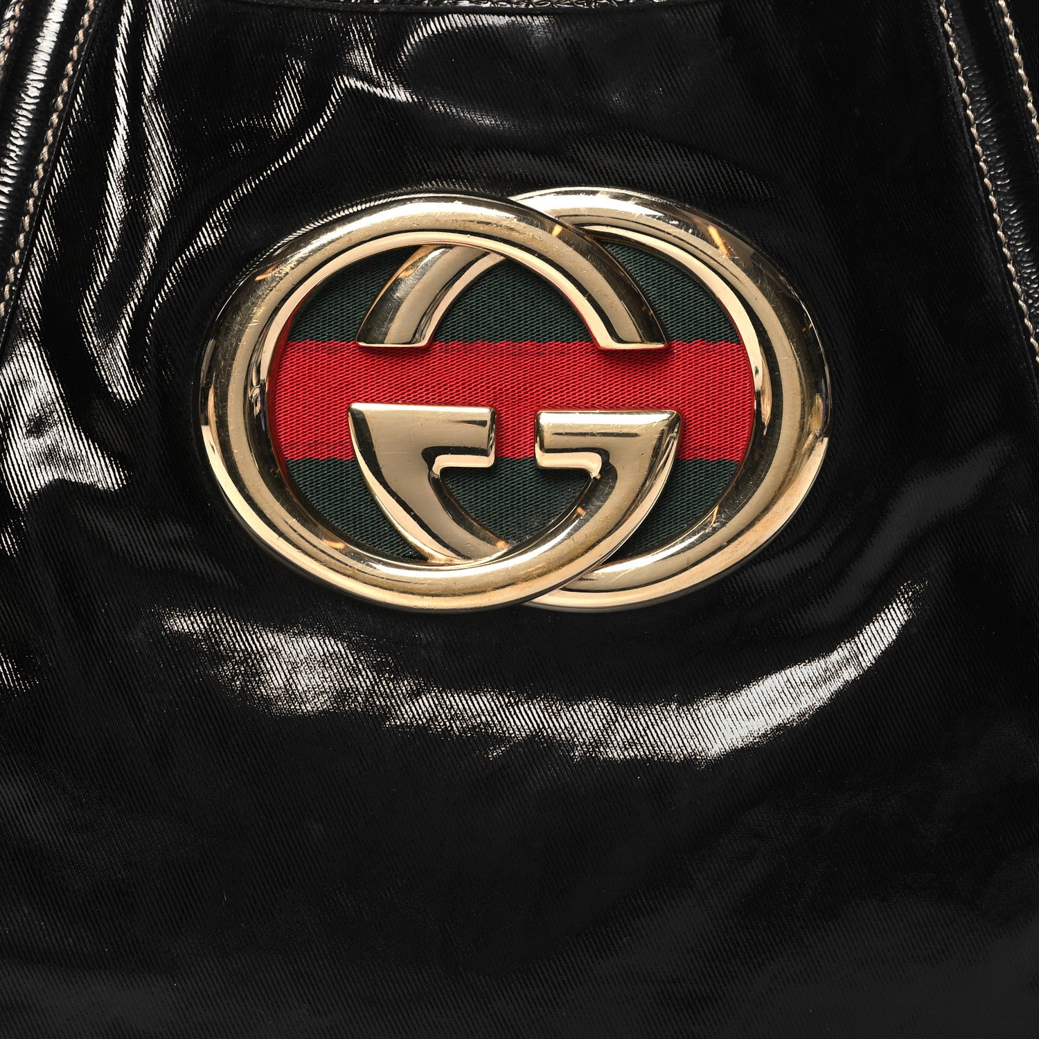 Gucci Dialux Medium Britt Shoulder Bag Black 8 of 14