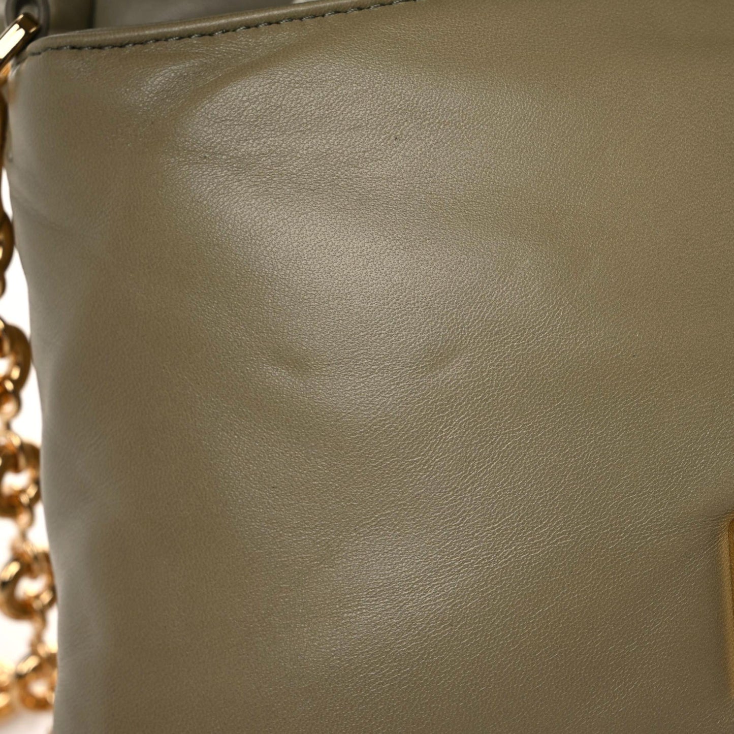 Lambskin Goya Puffer Bag Dark Green