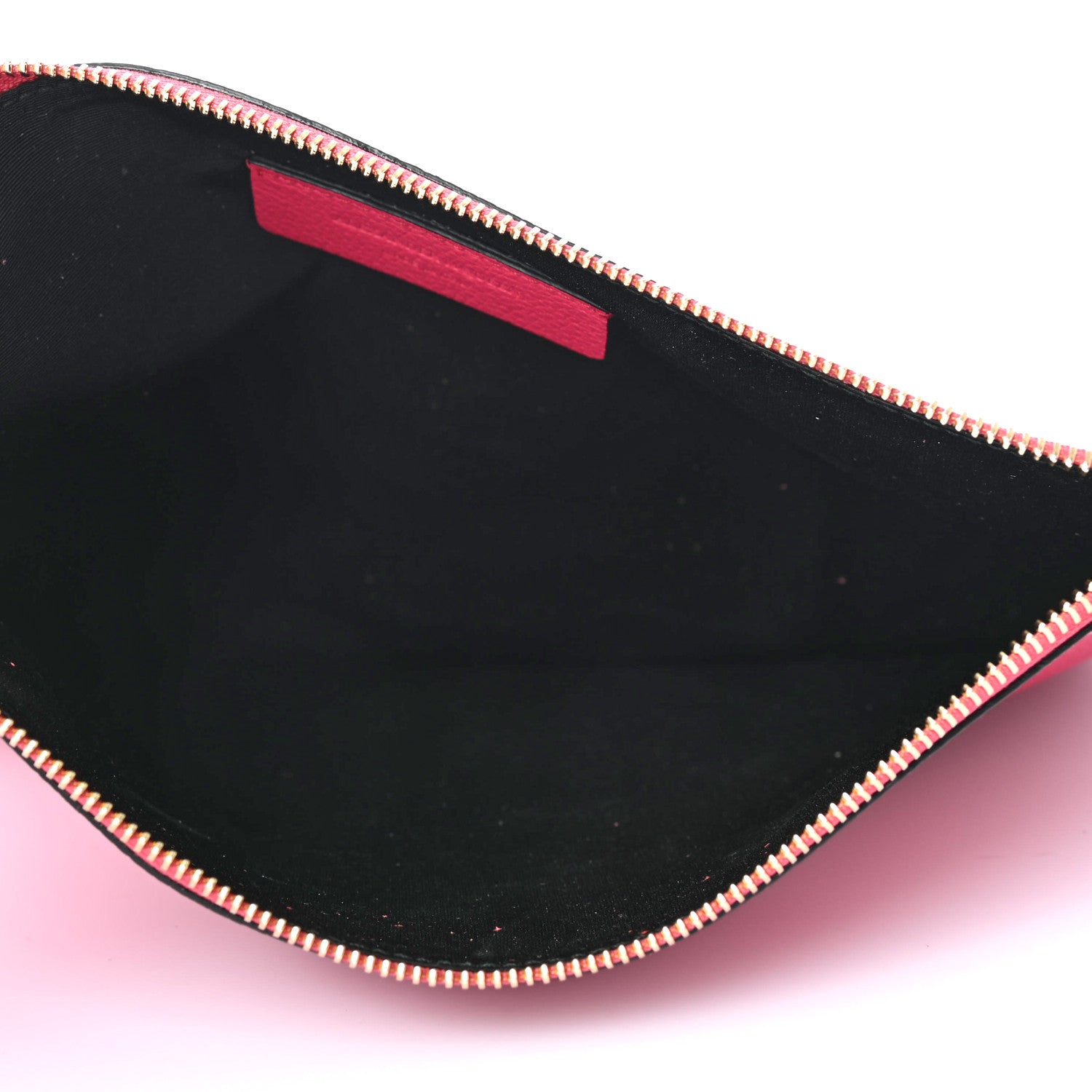 Alexander McQueen Calfskin Skull Zip Pouch Fuchsia 5 of 8
