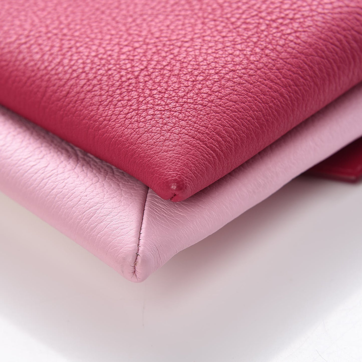 Calfskin Duetto Crossbody Bag Bright Pink