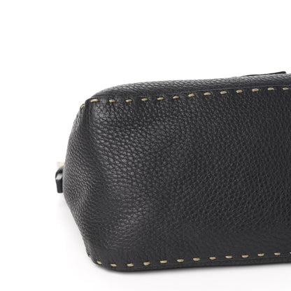 Fendi Calfskin Romano Selleria Baguette Black 6 of 10