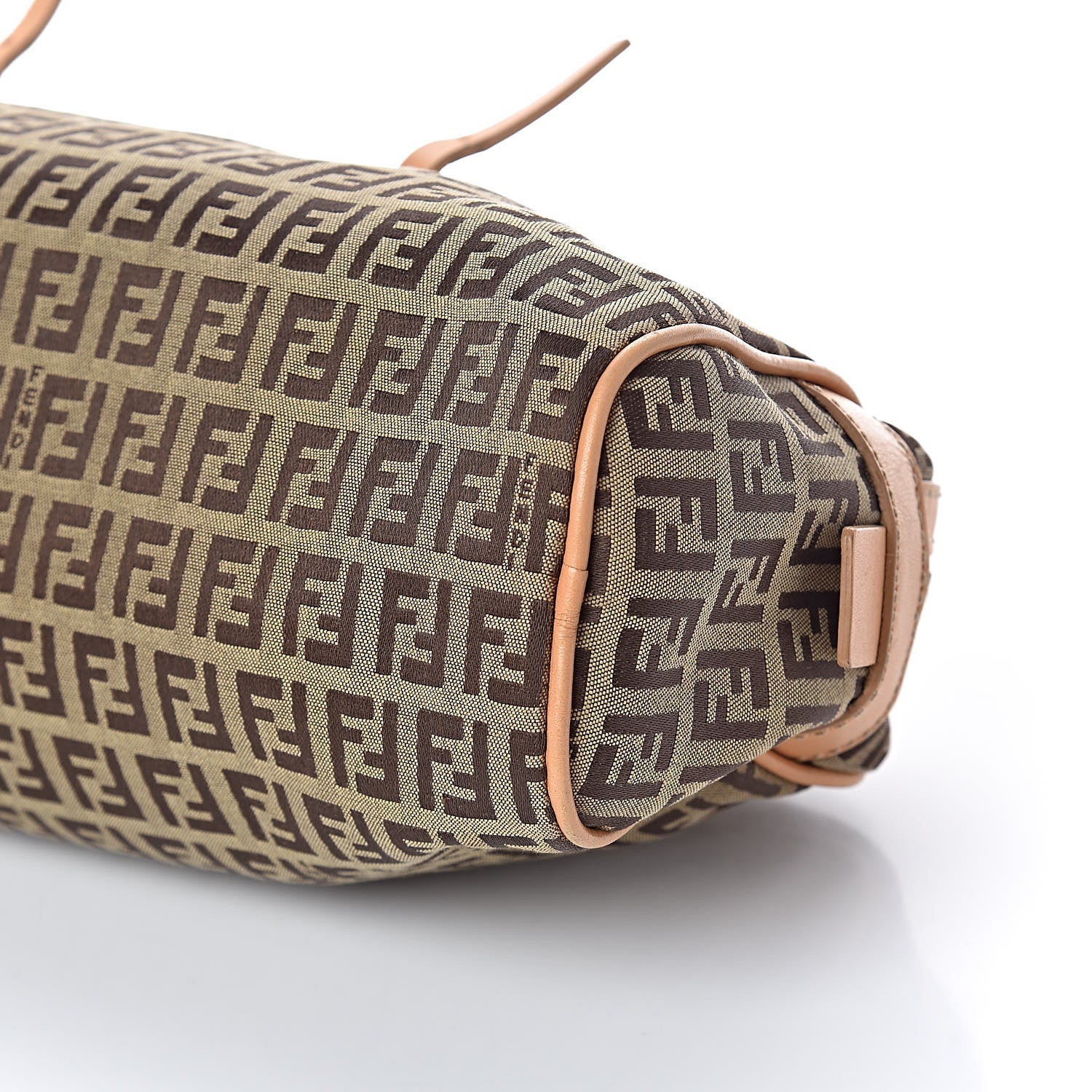 Fendi Zucchino Zip Top Tote Beige 8 of 16