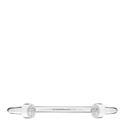 Tiffany Sterling Silver Return to Tiffany Narrow Circle Edge Cuff Bracelet 1 of 3
