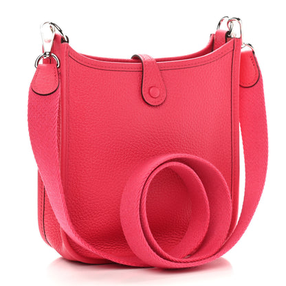 Hermes Taurillon Clemence Evelyne TPM Rose Extreme 2 of 10