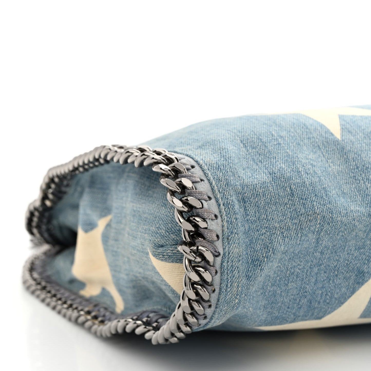 Denim Star Small Falabella Tote Blue