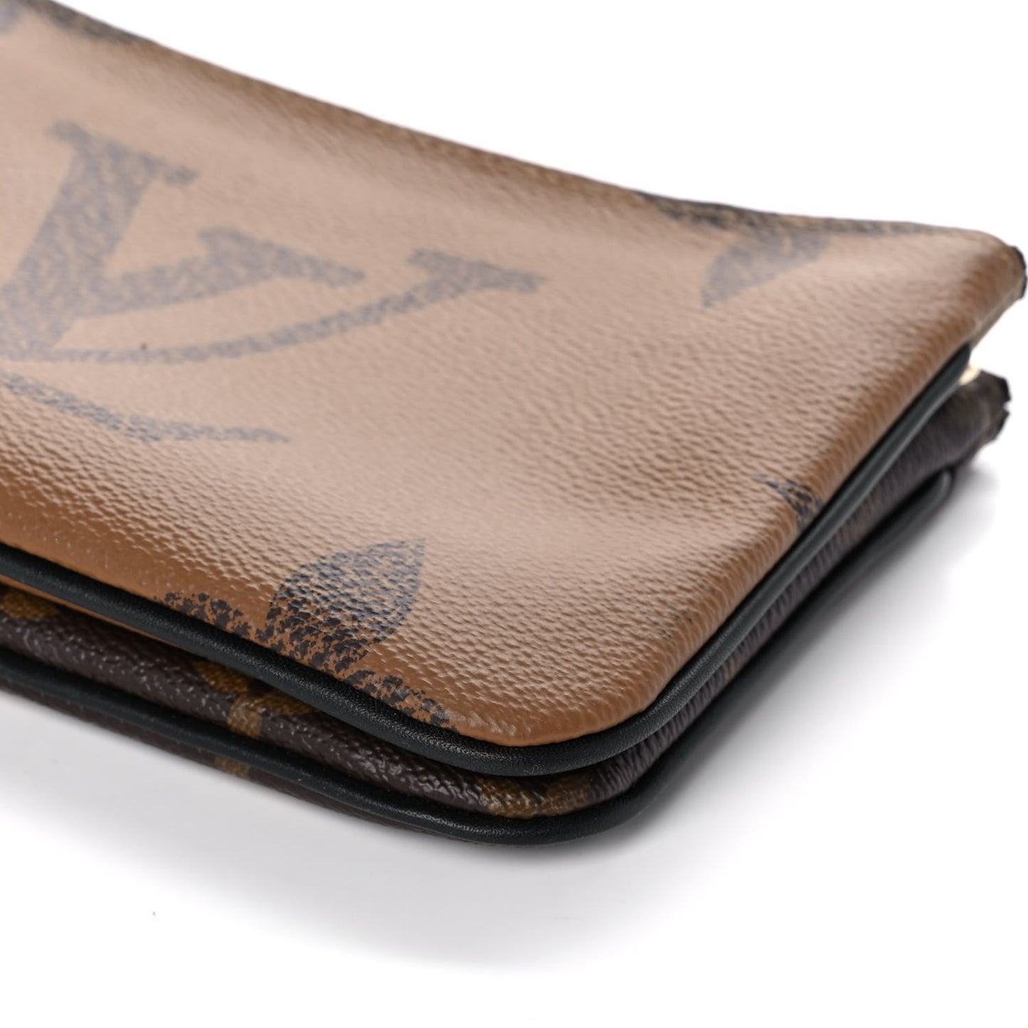 Reverse Monogram Giant Double Zip Pochette