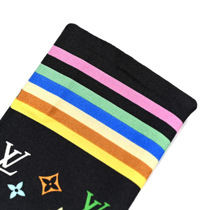 Louis Vuitton LV X TM Silk Monogram Multicolor Bandeau Black 4 of 4