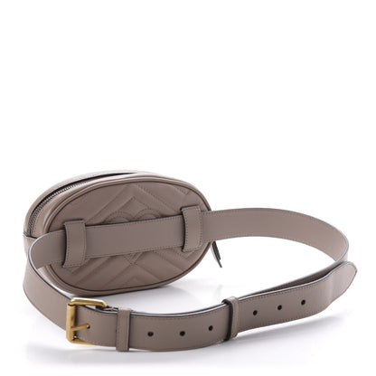 Gucci Calfskin Matelasse GG Marmont Belt Bag 95 38 Porcelain Rose 3 of 10