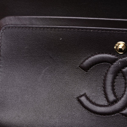 Chanel Lambskin Quilted Small Double Flap Dark Brown 11 of 14