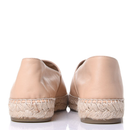 Chanel Lambskin CC Espadrilles 38 Beige Black 5 of 11