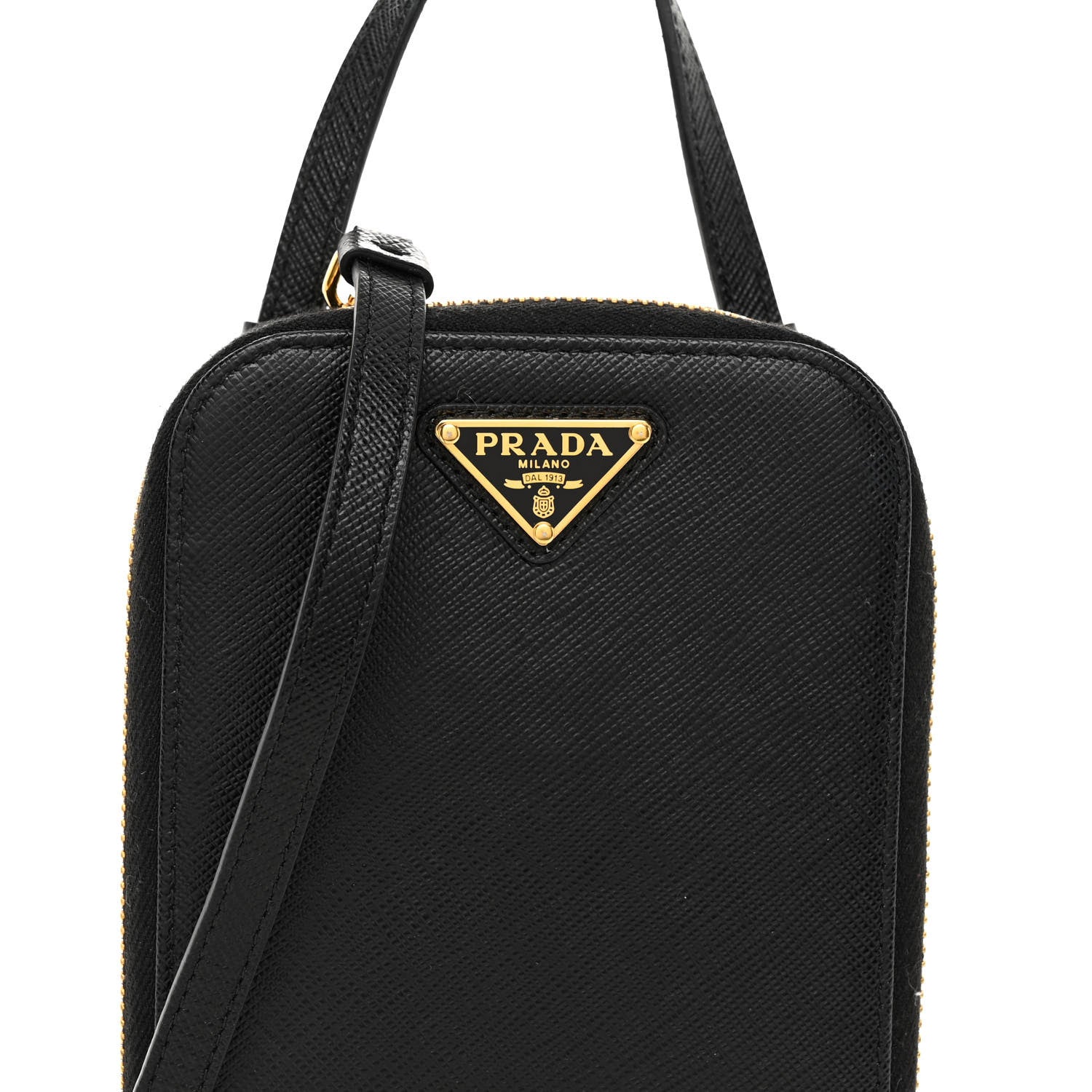 Prada Saffiano Mini Bag Black 7 of 9