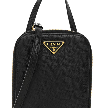 Prada Saffiano Mini Bag Black 7 of 9