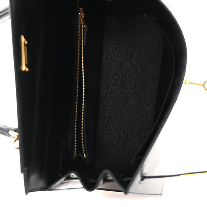 Hermes Box Kelly Sellier 25 Black Black 5 of 11