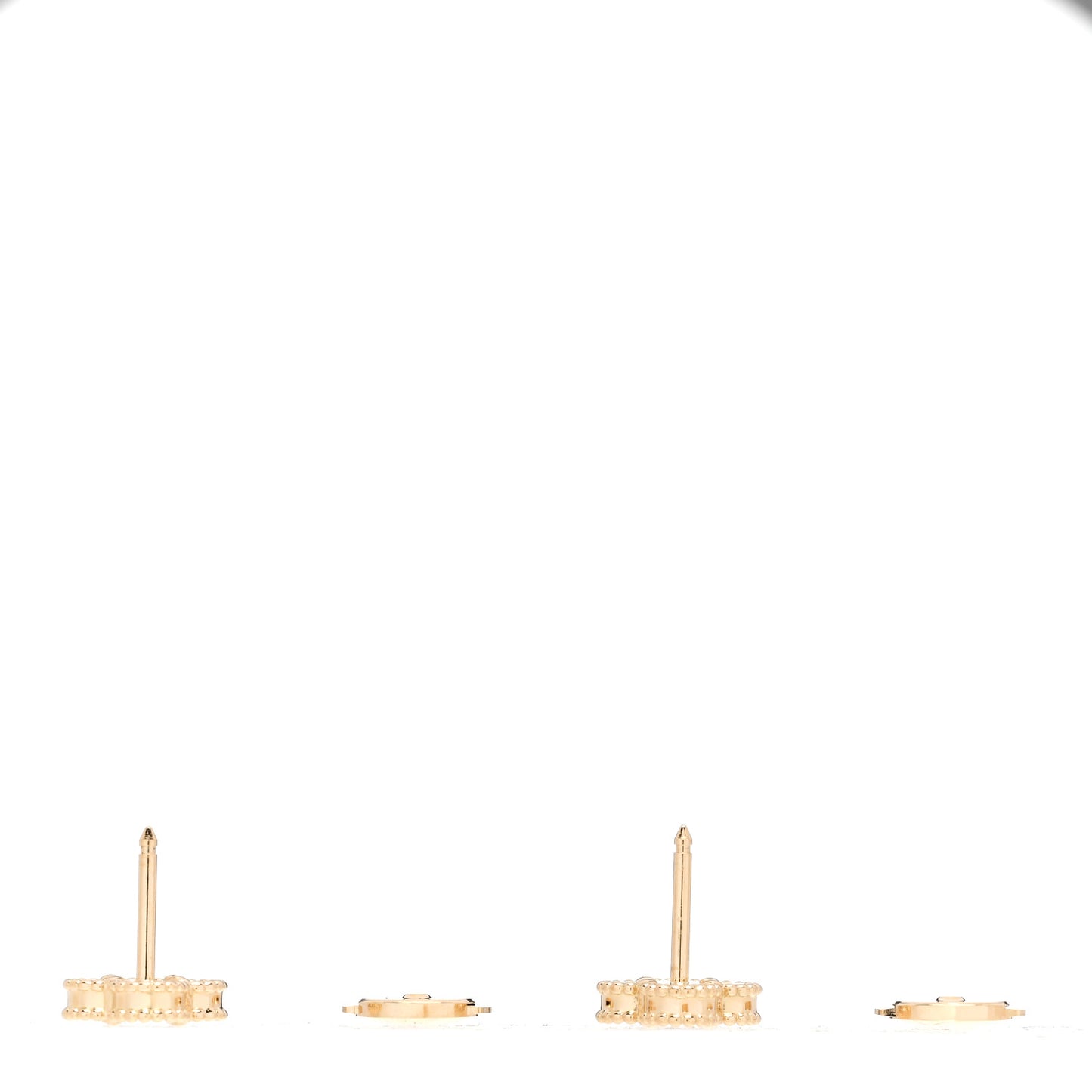 18K Yellow Gold Black Onyx Sweet Alhambra Earrings