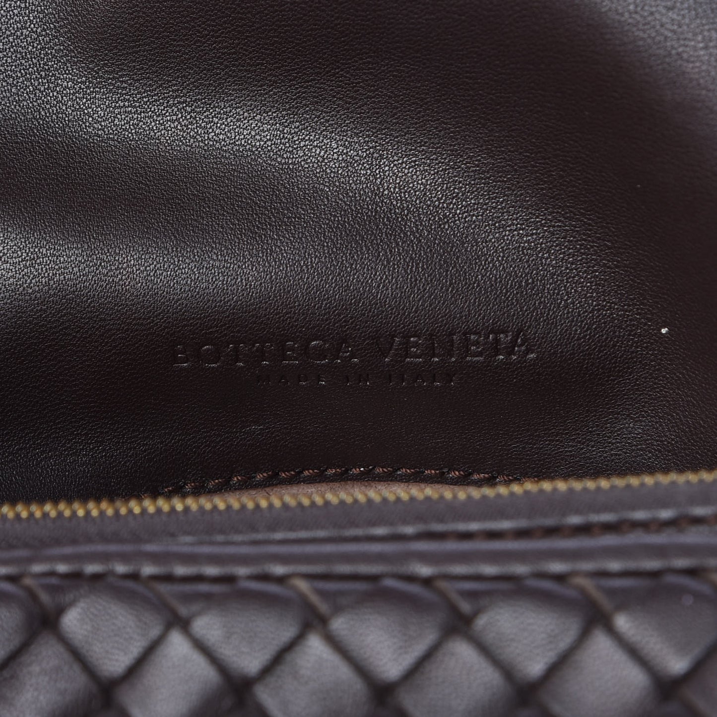Nappa Intrecciato Cosmetic Case Ebano