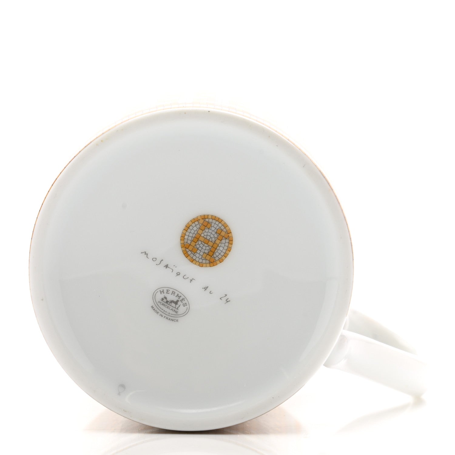 Hermes Porcelain Mosaique au 24 Mug Gold 4 of 6