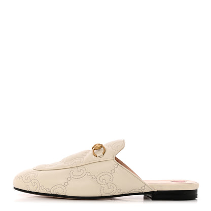 Gucci Nappa GG Matelasse Charlotte Slippers 40 Milk White 1 of 8
