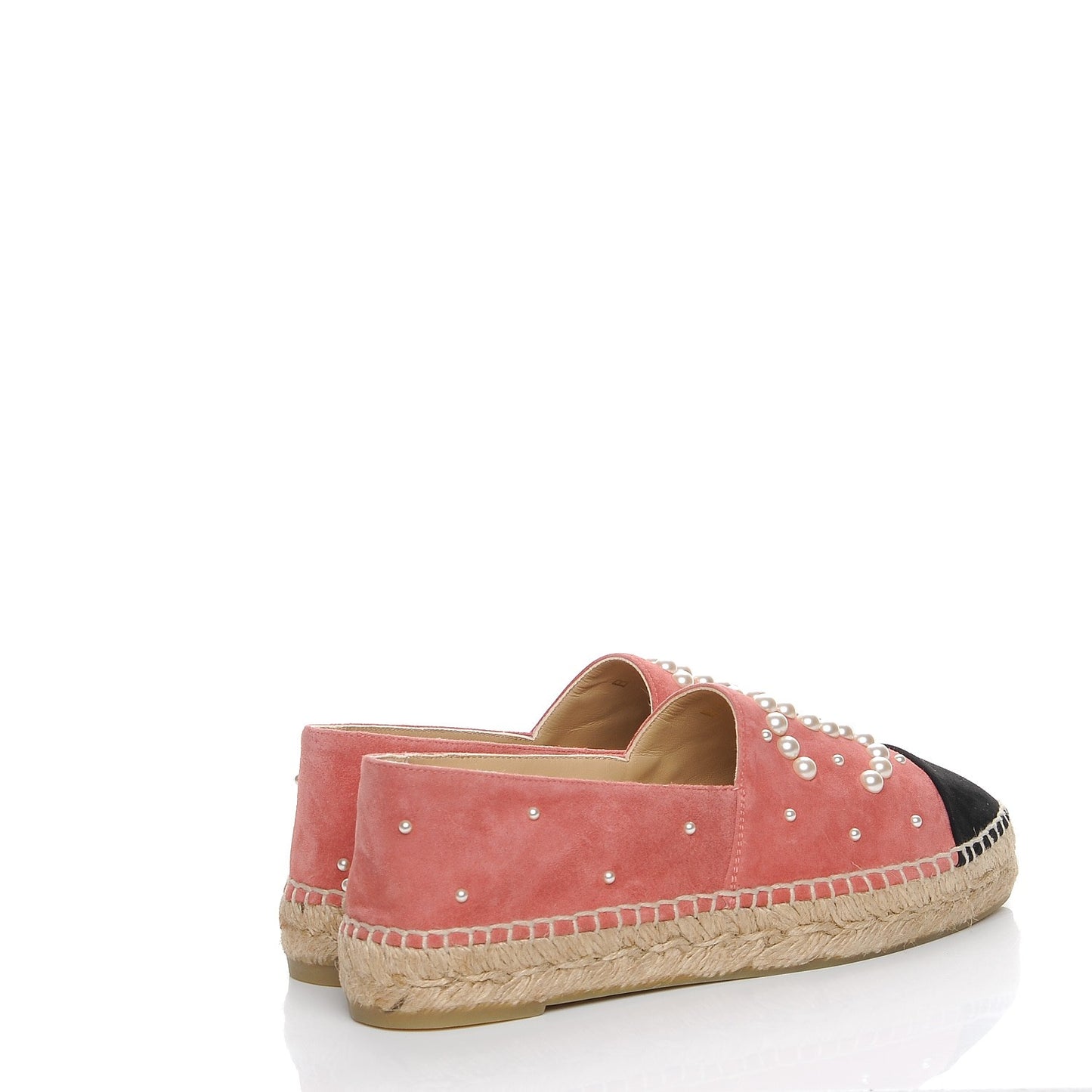 Suede Pearl CC Espadrilles 37 Pink